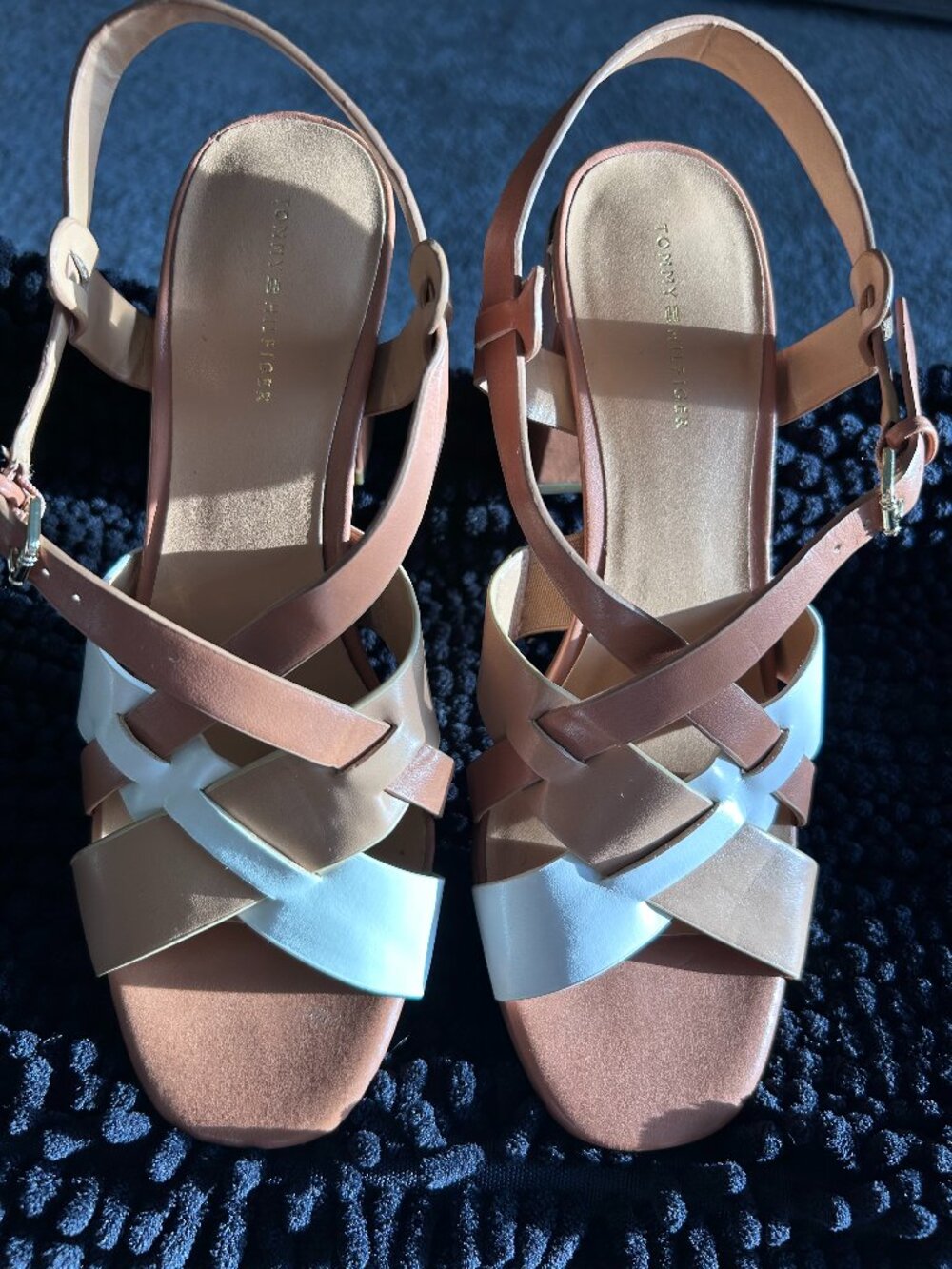 Women's Tommy Hilfiger Strappy Sandals w/ Block Heel (Size 8 1/2)